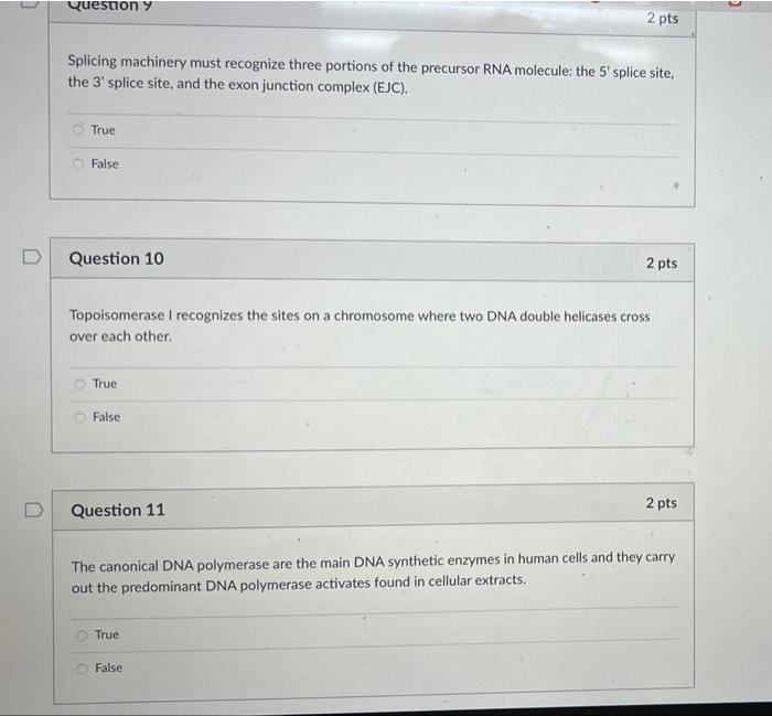 Solved 2 pts Most of the DNA sequences in a bacterial genome | Chegg.com