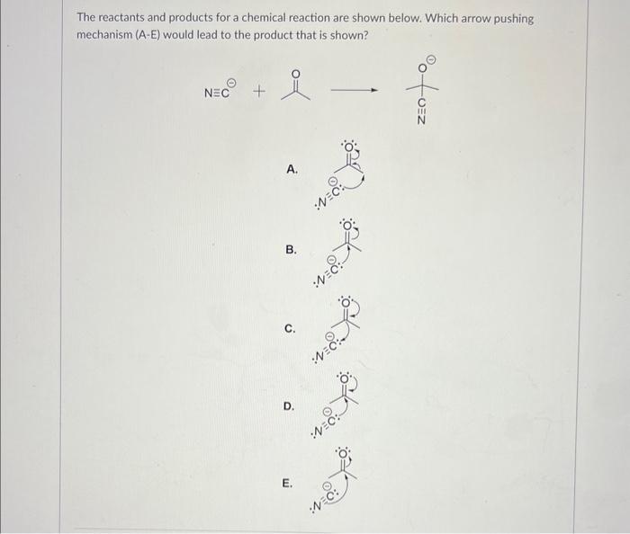 Solved The reactants and products for a chemical reaction | Chegg.com