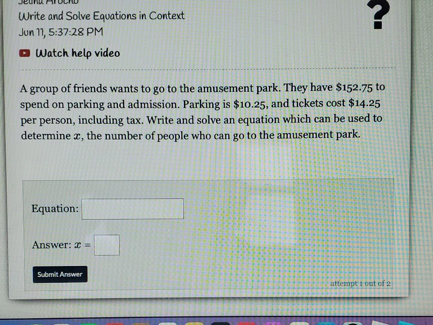 Solved A group of friends wants to go to the amusement park. | Chegg.com