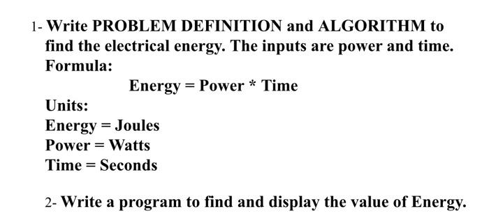 electrical energy definition