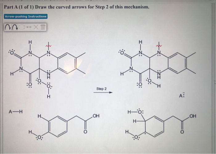 Solved Part A (1 of 1) Draw the curved arrows for Step 2 of | Chegg.com