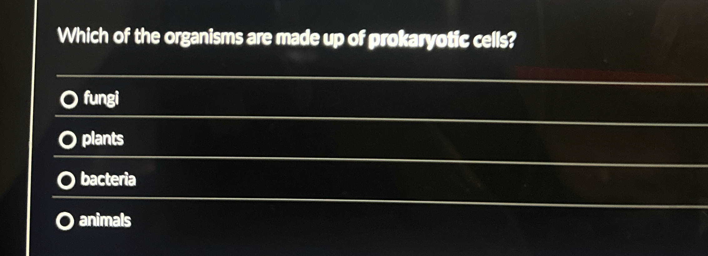 [Solved] Which of the organisms are made up of prokanyotic