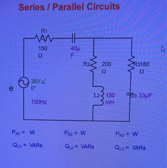 Solved Series / Parallel Circuits | Chegg.com