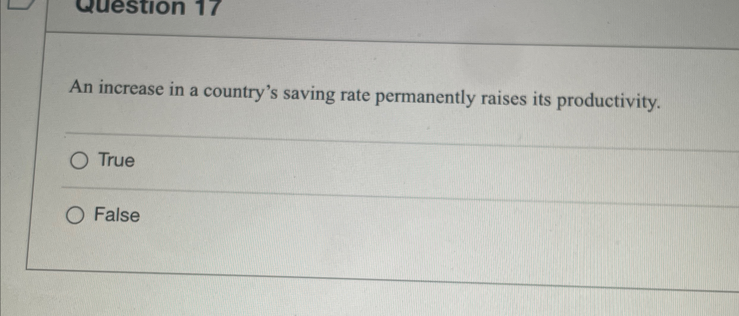 Solved An increase in a country's saving rate permanently | Chegg.com
