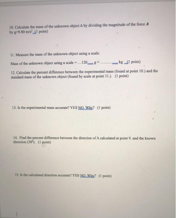 Solved Class Section Name Lab Report 9 Force Table_(23 | Chegg.com