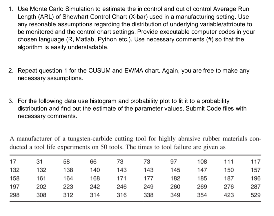 Solved 1. Use Monte Carlo Simulation to estimate the in | Chegg.com