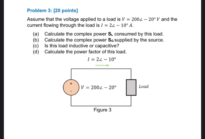 Solved Problem 3: [20 Points) Assume That The Voltage | Chegg.com