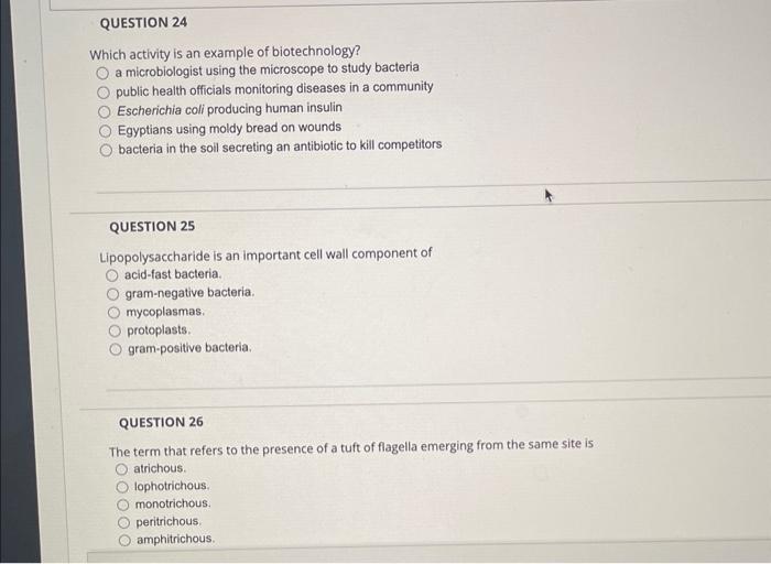 Solved QUESTION 21 Endospores are resistant to destruction | Chegg.com