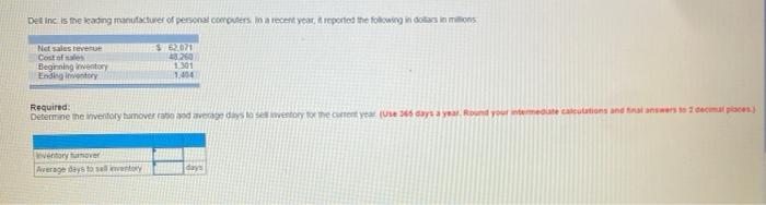 Solved Det ind is the cading manufacturer of personal | Chegg.com