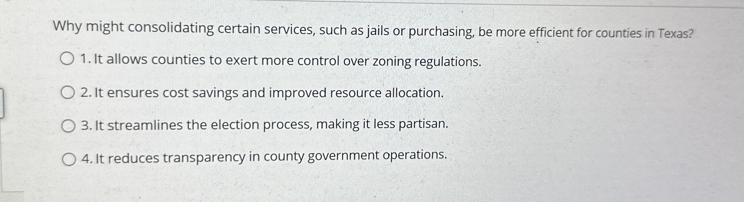 Solved Why might consolidating certain services, such as | Chegg.com