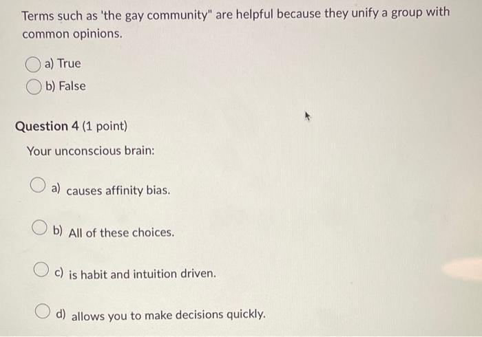 Quiz19 COUC691.docx - Quiz: LGBTQ Affirmative Addictions Treatment Question  1 2 / 2 pts When working with a LGBT client who is early in his or her