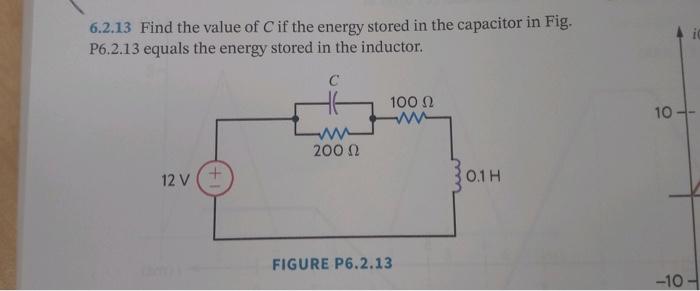 solved-6-2-13-find-the-value-of-c-if-the-energy-stored-in-chegg