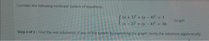 Solved Consider the following nonlinear system of equations. | Chegg.com
