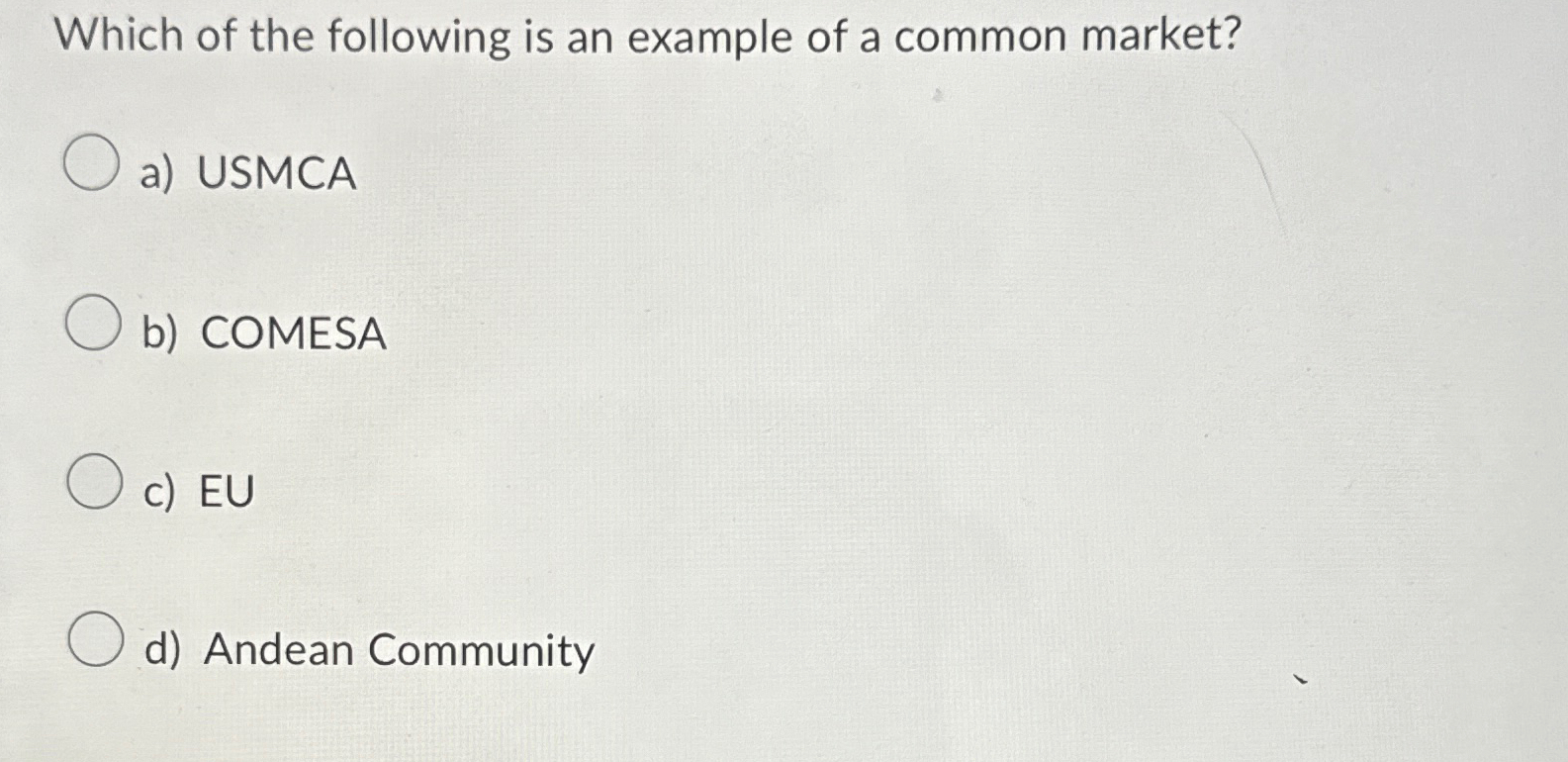 Solved Which of the following is an example of a common | Chegg.com
