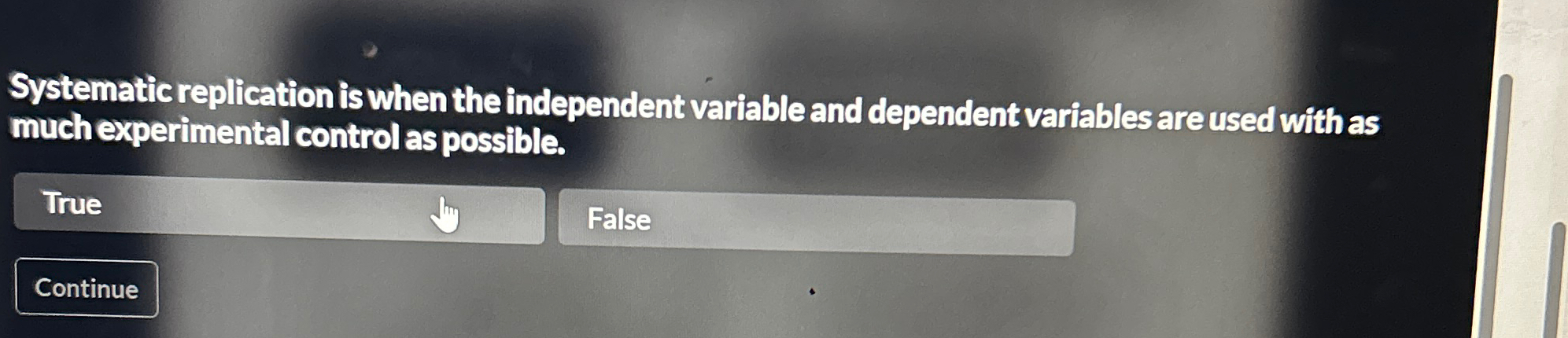 Solved Systematic replication is when the independent | Chegg.com