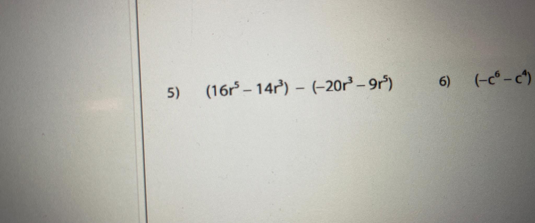 14 5 r 3 =- 11r 12r