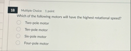 Solved Multiple Choice 1 ﻿pointWhich of the following moton | Chegg.com