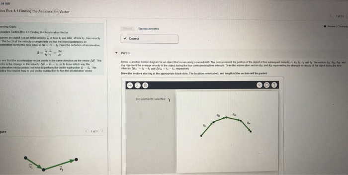 04 HW sics Box 4.1 Finding the Acceleration Vector | Chegg.com