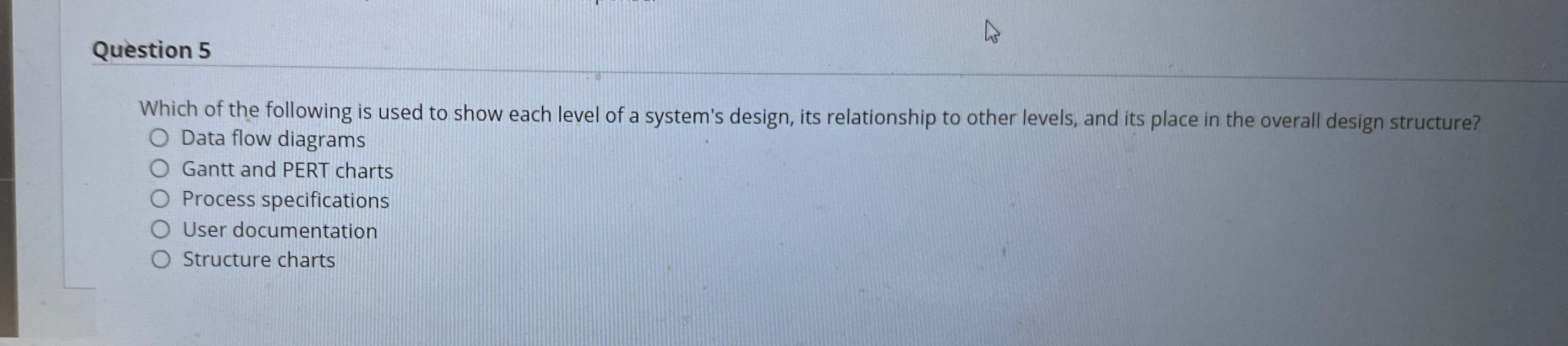 Solved Question 5Which of the following is used to show each | Chegg.com