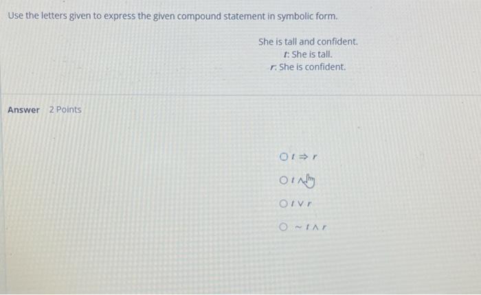 Solved Use the letters given to express the given compound | Chegg.com