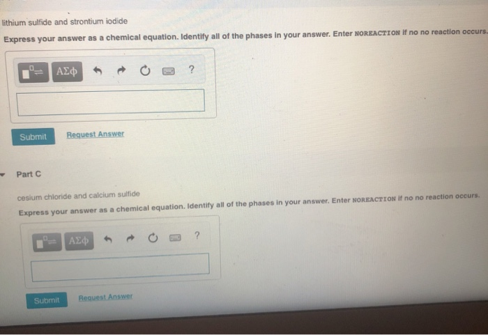 Lithium Sulfide And Strontium Iodide Express Your Chegg 