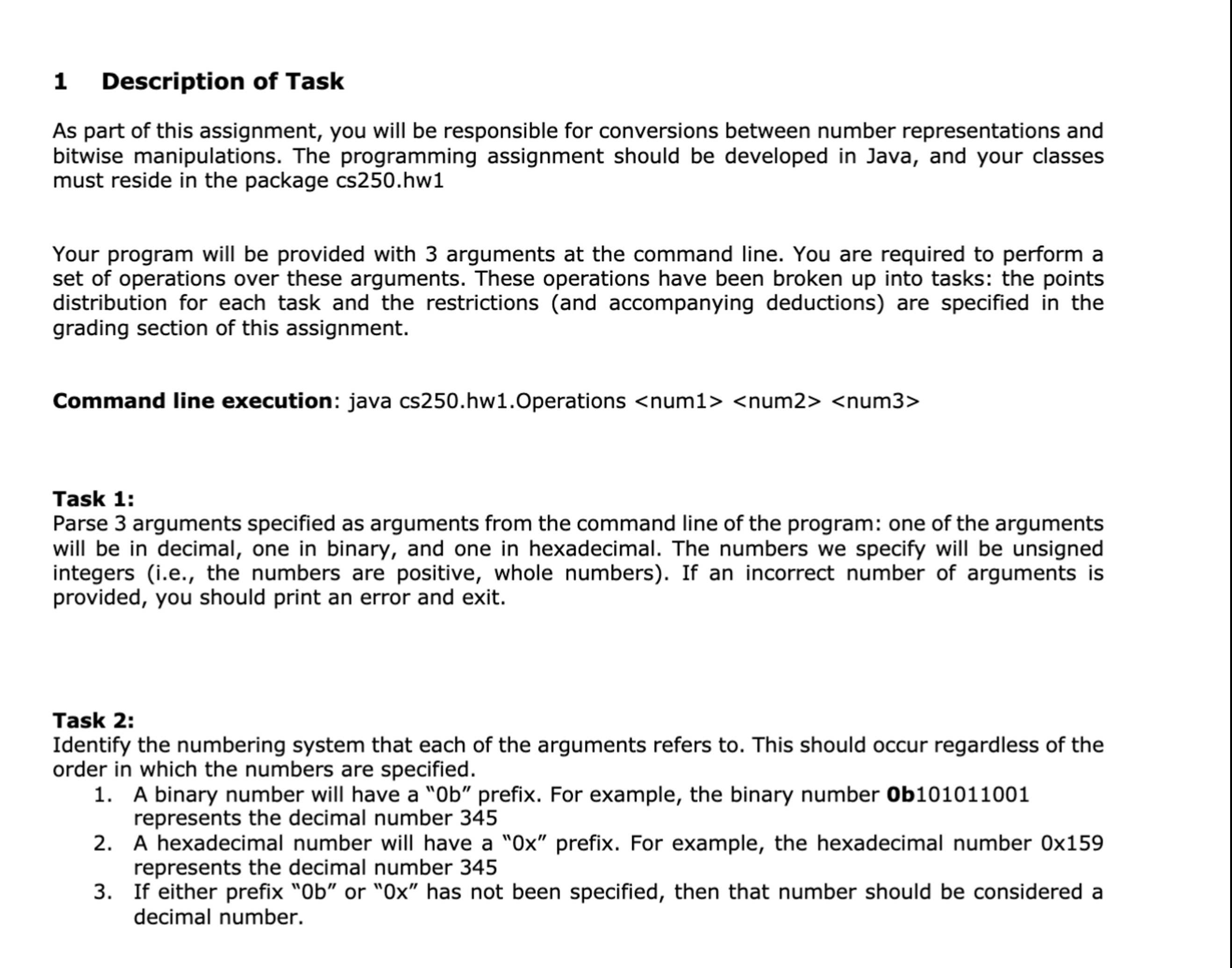 Solved 1 ﻿Description of TaskAs part of this assignment, you | Chegg.com