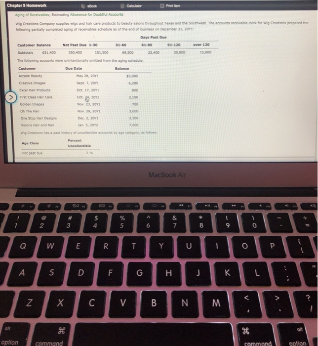 Accounting homework calculator picture