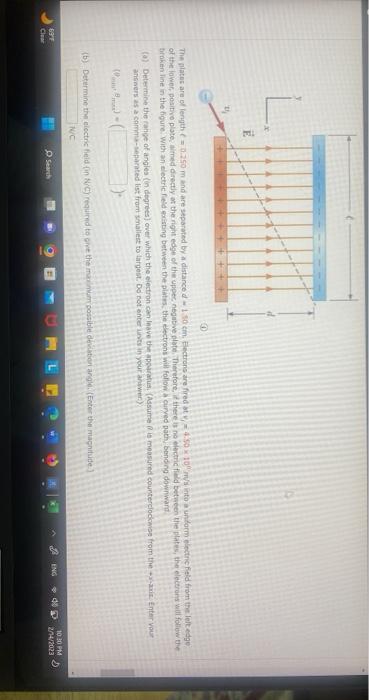 Solved of the lower, positive plates witned directly at the | Chegg.com