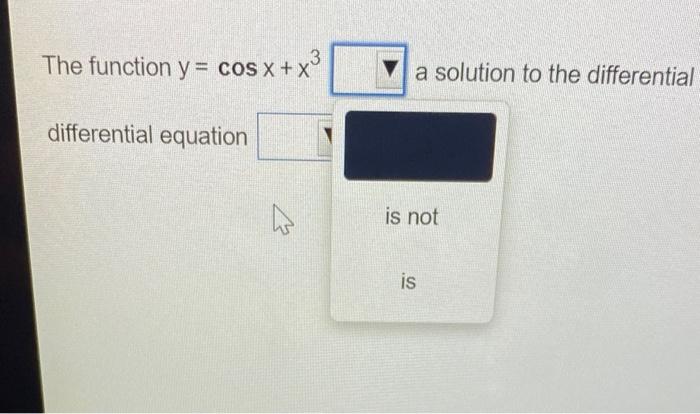Solved Determine whether the given function is a solution to | Chegg.com