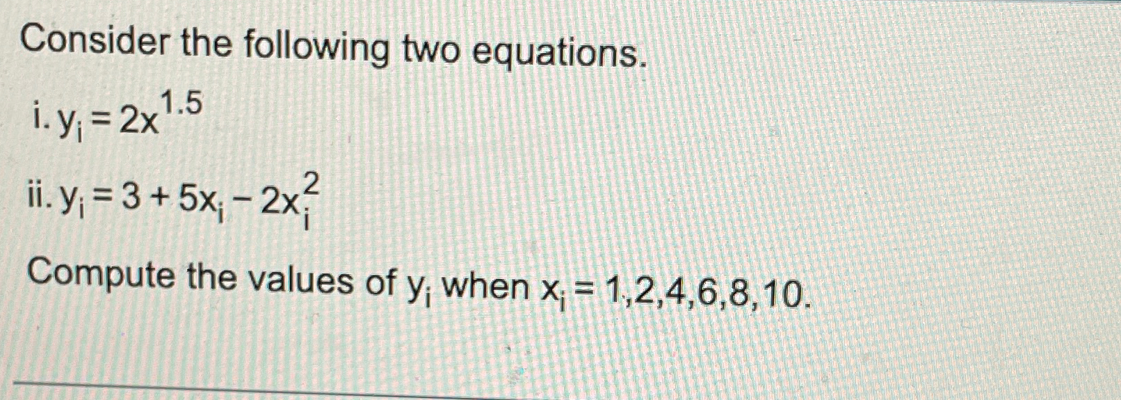 Solved Consider The Following Two 1235