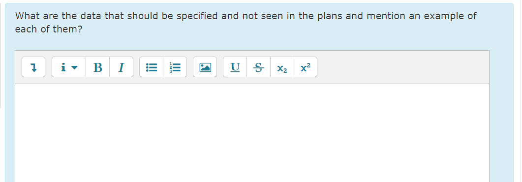 Solved What are the data that should be specified and not | Chegg.com