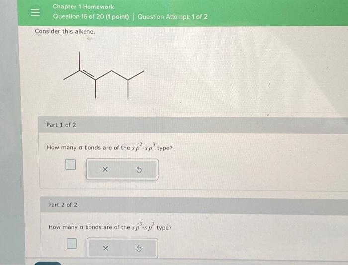 [Solved]: help PLEASE Consider this alkene. Part 1 of 2 How