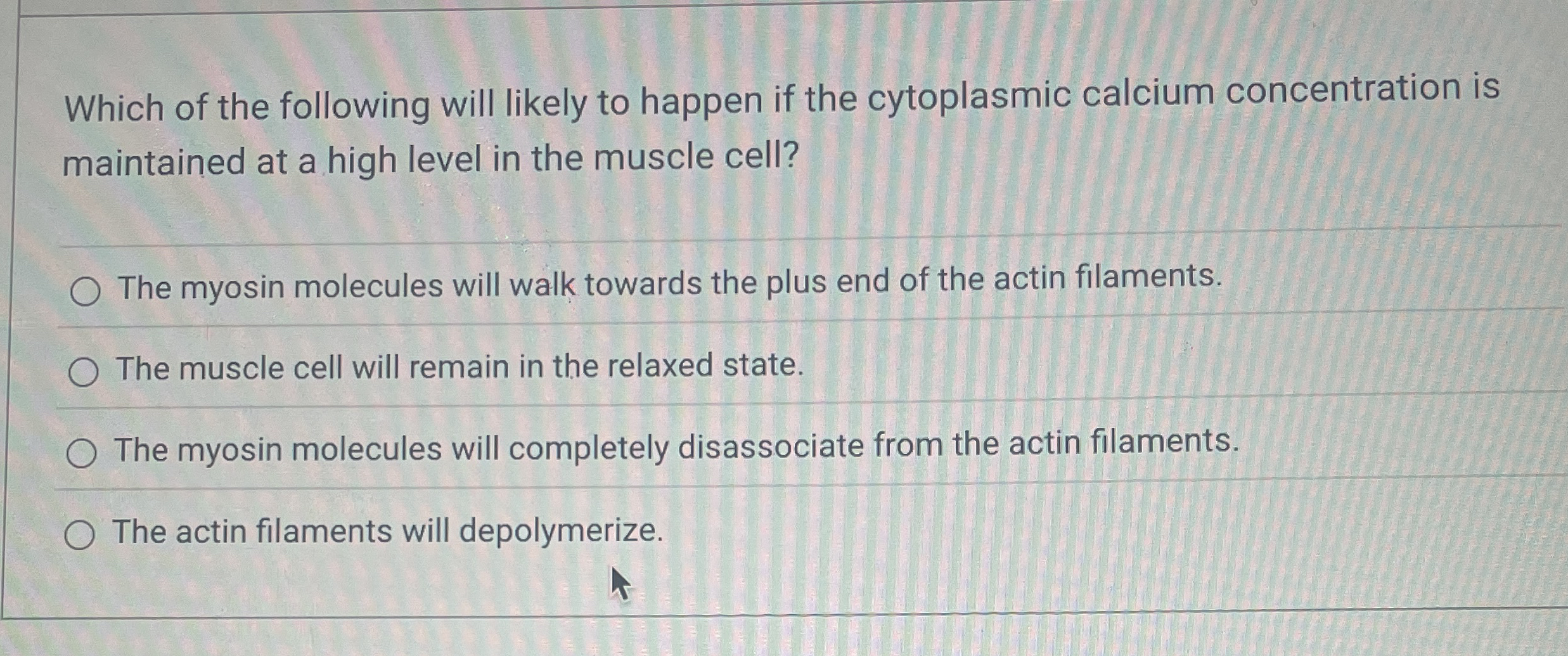 Solved Which of the following will likely to happen if the | Chegg.com