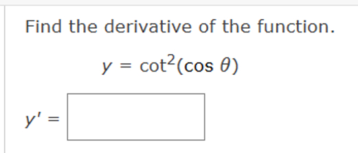 Solved Find the derivative of the function.Find the | Chegg.com