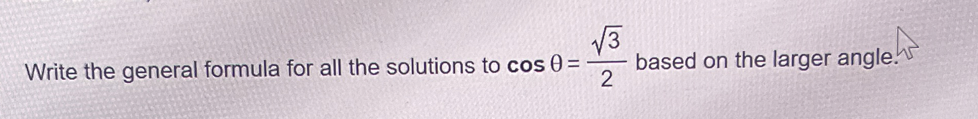 Solved Write the general formula for all the solutions to | Chegg.com