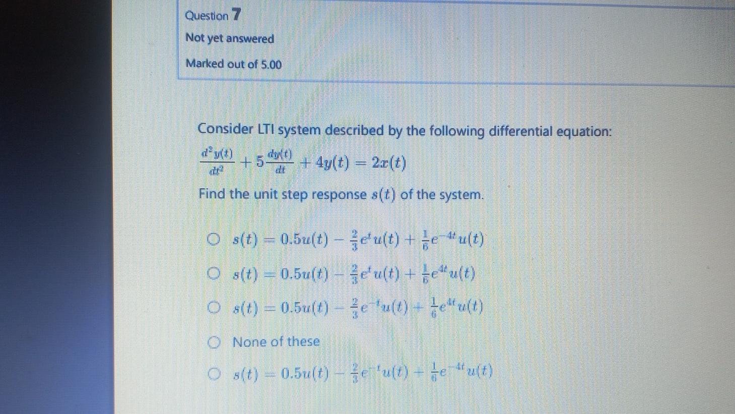 Solved Consider LTI system described by the following | Chegg.com