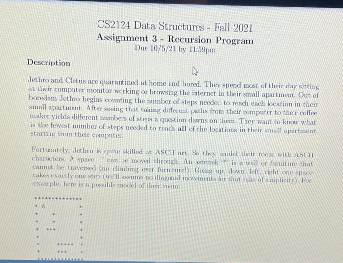 CS2124 Data Structures - Fall 2021 Assignment 3 - | Chegg.com