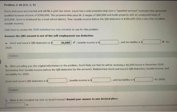 Solved Problem 2-28 (LO. 3, 4) Scott and Laura are married | Chegg.com