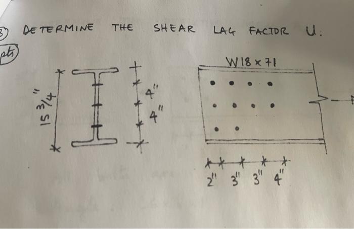 Solved determine the sheAr laG factor U : | Chegg.com