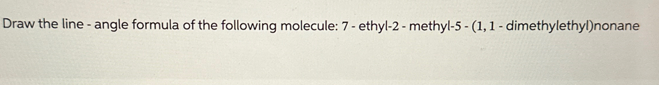 Solved Draw the line - ﻿angle formula of the following | Chegg.com