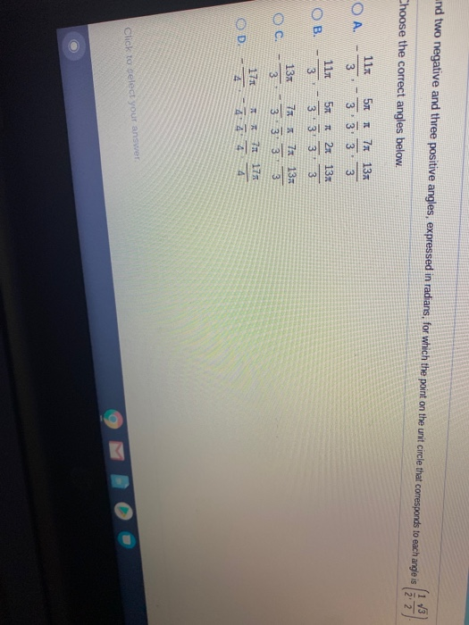 Solved and two negative and three positive angles, expressed | Chegg.com