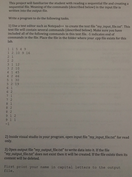 Solved This project will familiarize the student with | Chegg.com