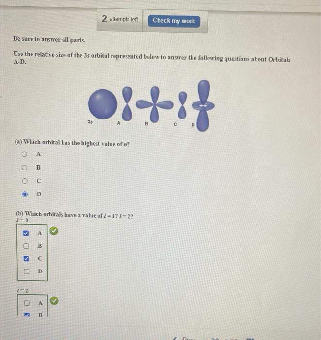 Solved 2 Attempts Left Check My Work Be Sure To Answer All | Chegg.com