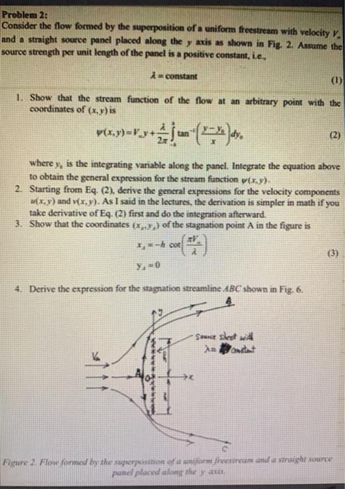 Problem 2: Consider the flow formed by the | Chegg.com