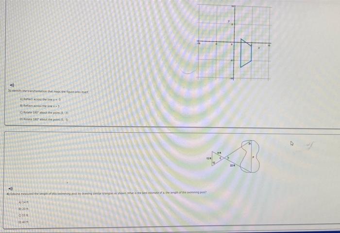 Solved 40 3) Identify The Transformation That Maps The | Chegg.com