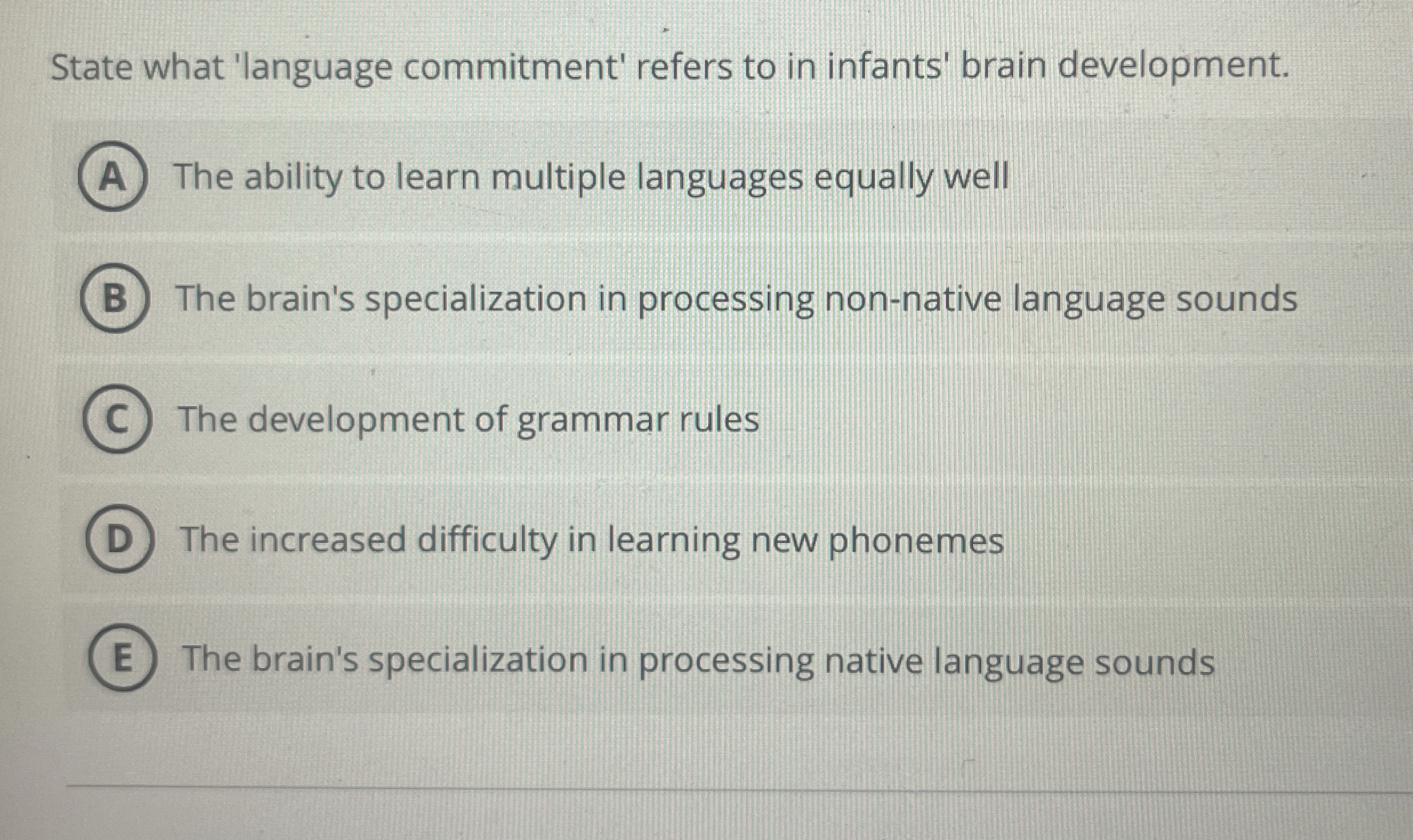 Solved State what 'language commitment' refers to in | Chegg.com
