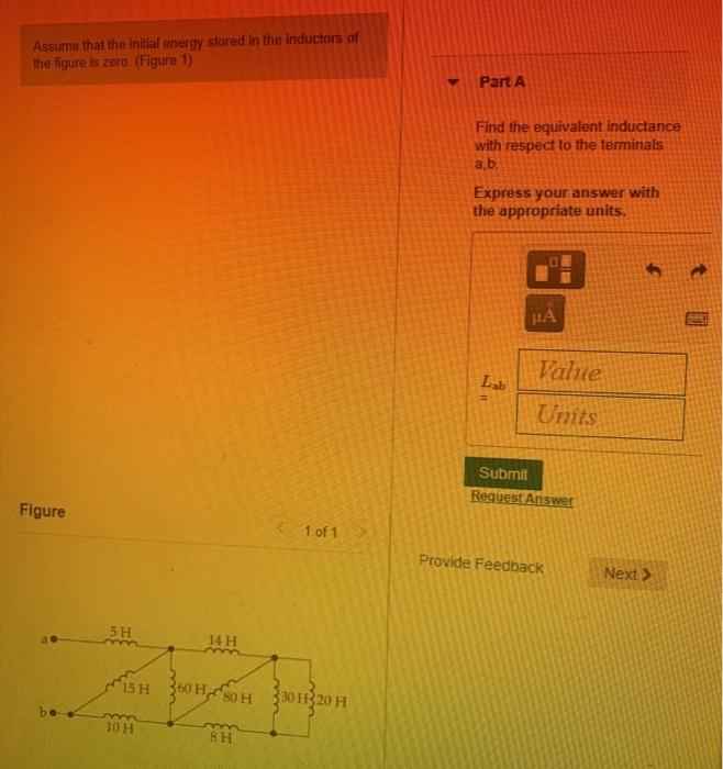 Solved Assume That The Initial Energy Stored In The | Chegg.com