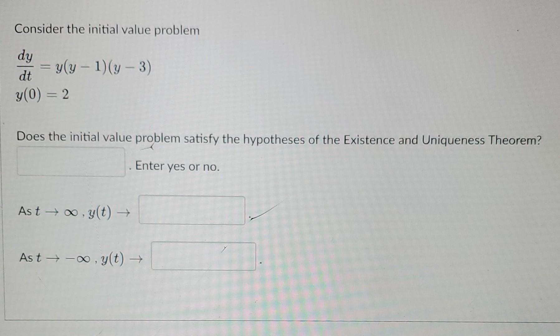 Solved Consider the initial value problem | Chegg.com