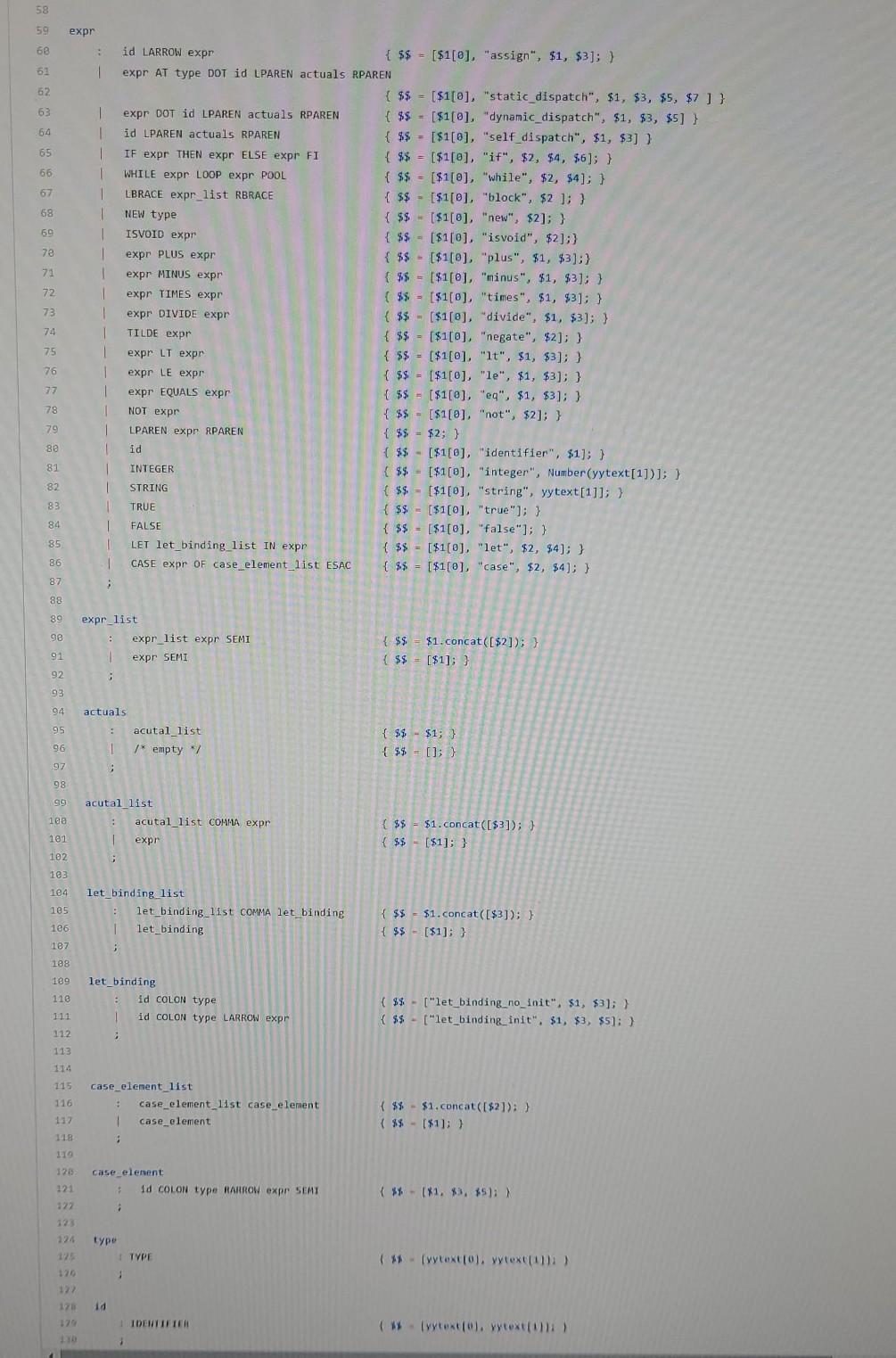For this exercise you will write a parser using a | Chegg.com
