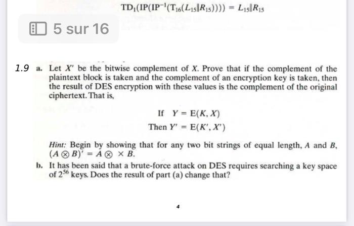 Solved 1.1 Consider a Feistel cipher composed of 16 rounds | Chegg.com